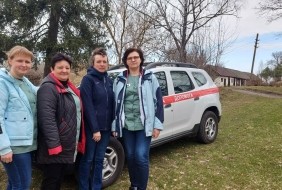 A Pact-supported mobile health team in Ukraine. Credit: Viktoria Buival