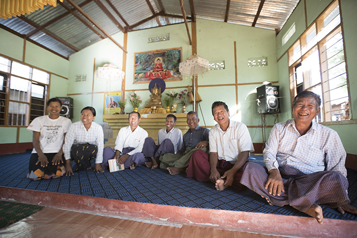 Village Development Committee members in Si Pin Thar village.