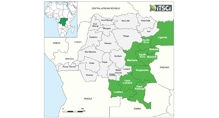 Where ITSCI operates in 2020. (Map: ITSCI)