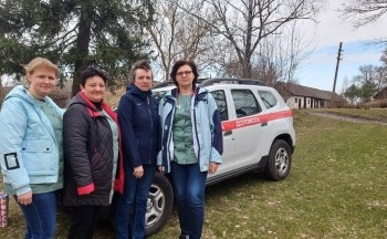 A Pact-supported mobile health team in Ukraine. Credit: Viktoria Buival